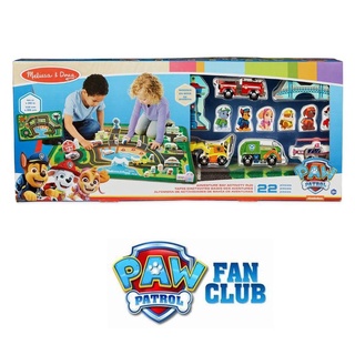 Melissa &amp; Dougชุดพรมดีลักซ์ Paw Patrol Chase ขนาด 112 x 66 cm PAW Patrol Activity Rug – Chase Adventure