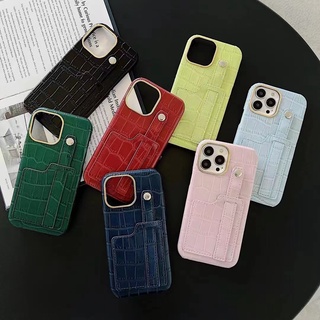 [พร้อมส่ง] เคสโทรศัพท์มือถือ ลายหนังจระเข้ แฟชั่น สําหรับ iPhone 13 11 12 Pro Max 12 Mini SE 2020 XR X