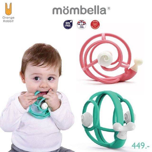 Mombella Snail Teether Rattle ยางกัดมัมเบล่ารูปหอยทาก