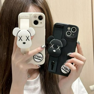 💕พร้อมส่ง💕iPhone 14 13 12 11 Pro Max เคส for เคสไอโฟน11หมีน้อย บางเบาพกพาง่าย การ์ตูน สายรัดข้อมือ Case