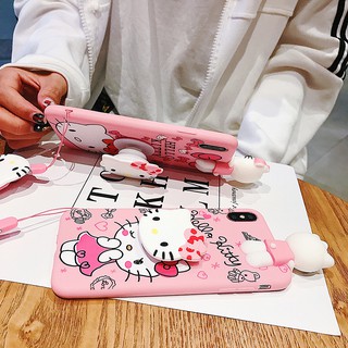 Cartoon Hello Kitty Huawei Y9 prime Y7 Pro 2019 Y6 2018 Mate20 เคสโทรศัพท์มือถือ P20 P30 lite Nova 3 4 2i 3i P10 plus Nova3 Nova4 soft case เคสป้องกัน