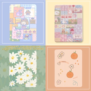 🔥พร้อมส่ง🔥 เคสไอแพด Air5 Gen9 ส้มน่ารัก ใส่ปากกาได้ Pen Slot เคส iPad case ipad air4 10.2 air iPad pro gen8 gen6 สัตว์