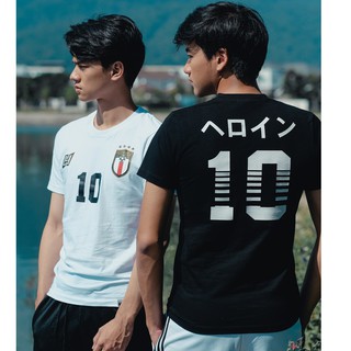 ค่าของเงินHeroin FOOTBALL รุ่นฟุตบอล ลายสกรีนหล่อๆสไตร์เสื้อบอล สกรีนหน้าหลัง เบอร์10S-3XL