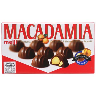 เมจิช็อกโกแลตผสมแมคคาเดเมีย 63กรัม Meiji Macadamia Conglomerate 63 g.