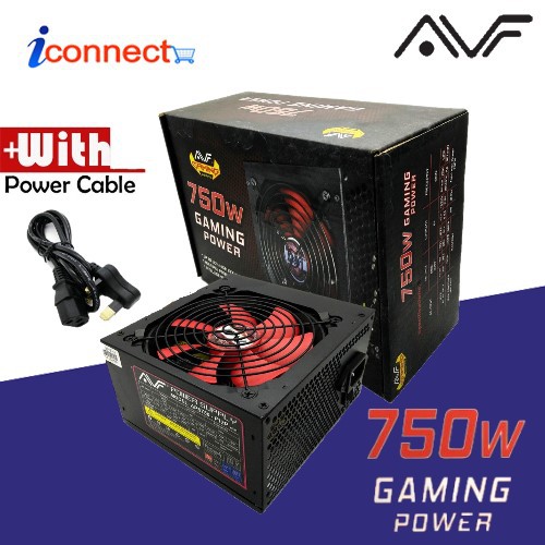 Avf พาวเวอร์ซัพพลายเล่นเกม 750W สําหรับ PC (ฟรีสายไฟ)