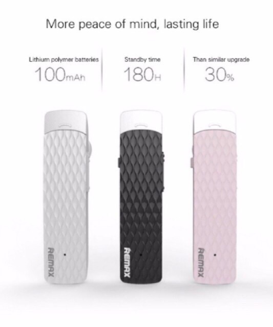 REMAX ของแท้ 100% หูฟังบลูทูธ Bluetooth HD Voice Small talk รุ่น T9
