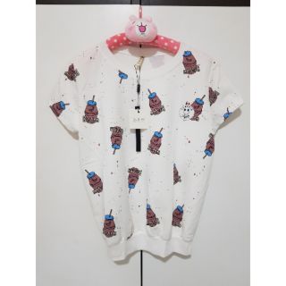 เสื้อยืดงานป้าย ลายขวดนม อก 42-44