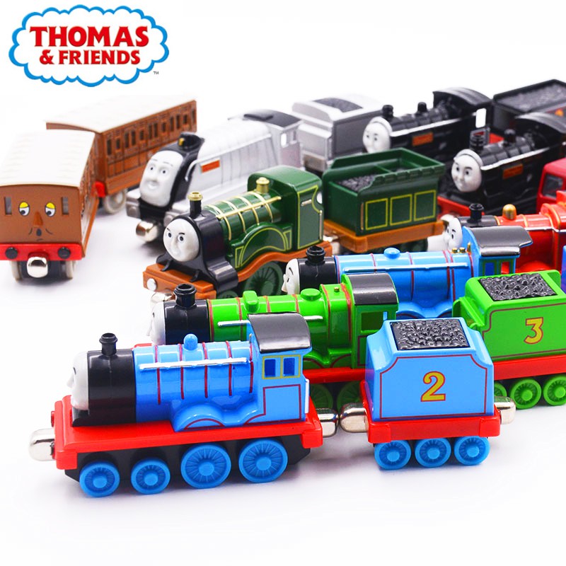 Thomas and Friends 1:43 Classic Cartoon Train Locomotive Model Metal  Plastic Magnetic Track Car Toys for Children New | Shopee Thailand