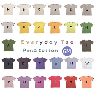 เสื้อยืดเด็กขี้ร้อน ไซส์6เดือน(6M) Pima Cotton บางสุดในโลก  : small but chic