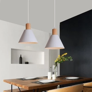 Nordic ไม้จี้ไฟ Vintage โมเดิร์น LED โคมไฟแขวนสำหรับห้องนั่งเล่นห้องครัวบ้าน Loft อุตสาหกรรม Decor โคมไฟ