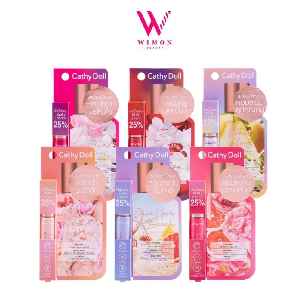 Cathy Doll Bare Heart Eau De Parfum 5ml. เคที่ดอลล์ แบร์ฮาร์ท โอเดอ พาร์ฟูม สเปรย์น้ำหอมเข้มข้น