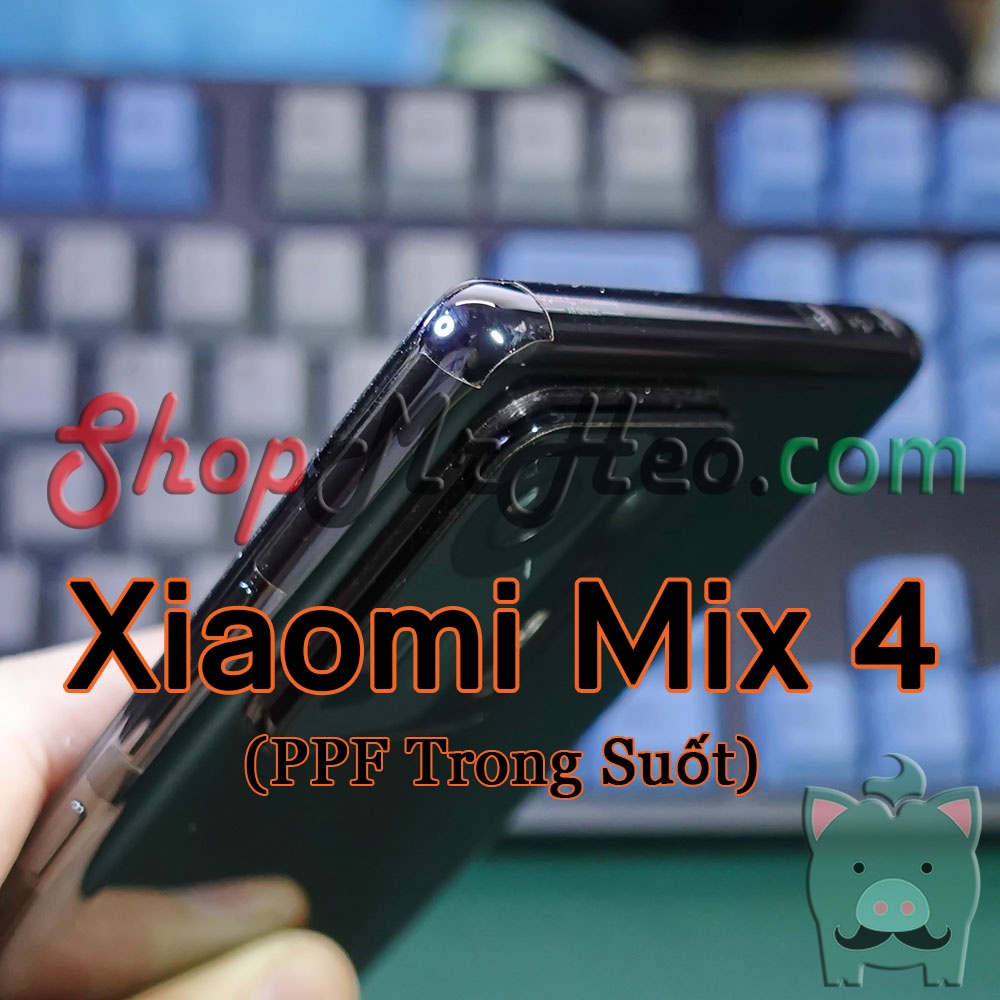 สติ๊กเกอร์ยืดหยุ่น PPF ด้านหลังสําหรับ Xiaomi Mix 4 - Mi Mix4 (ใสและแมตต์)