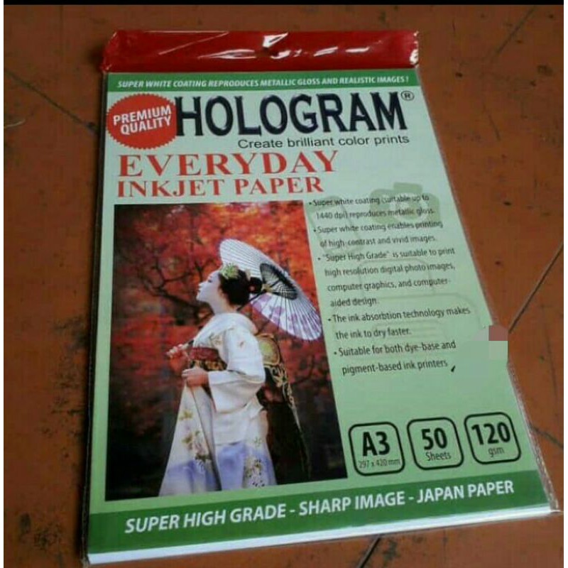 kertas.inkjet.paper.hologram.sizeA3.