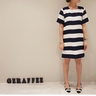 New✨Stripe Nevy Dress by Geraffee (Size S)