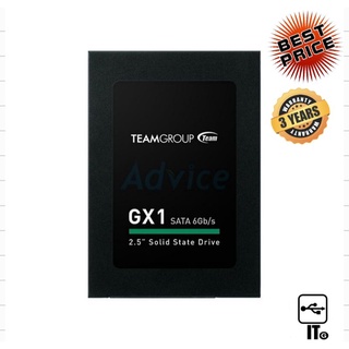 120 GB SSD SATA TEAM (GX1) ประกัน 3Y หรือ 100 TBW ฮาร์ดดิสก์ ฮาร์ดดิส เอสเอสดี ฮาร์ดดิสก์ความเร็วสูง ฮาร์ดดิสก์ทีม