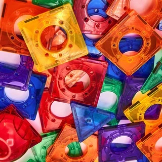 Marble Runs Vibrant Rainbow 96 Pieces ของเล่นชุดตัวต่อแม่เหล็กรางลูกแก้ว 96 ชิ้น