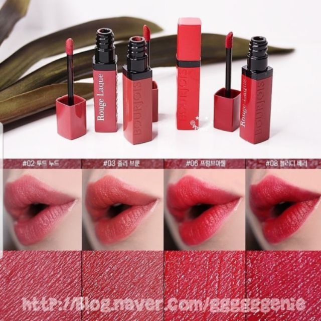 (แท้/พร้อมส่ง2,3) Bourjois Rouge laque Lip