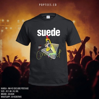 เสื้อยืดผ้าฝ้าย 100% พิมพ์ลายกราฟิก Suede BAND GILDAN UNISEX