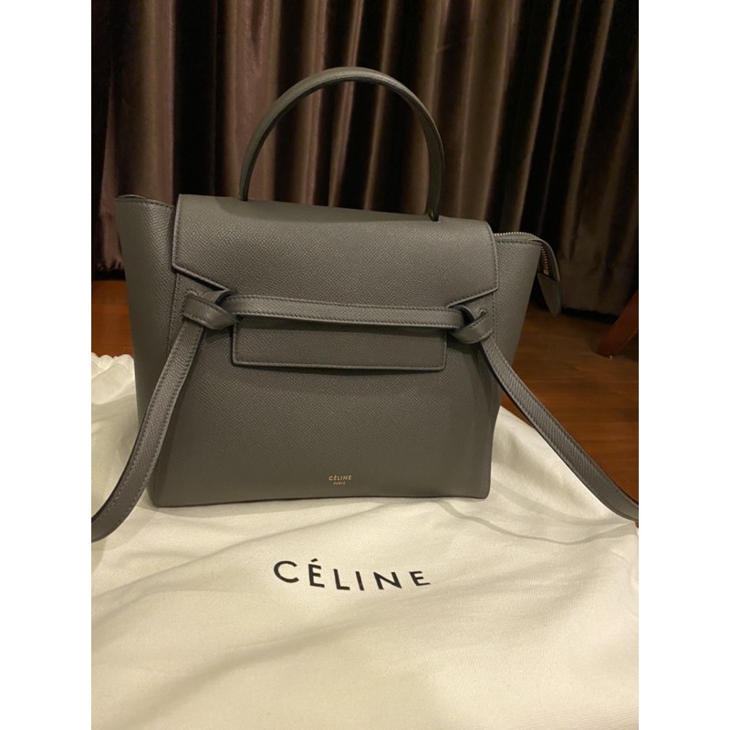 ขายแล้ว🚨Used Celine belt bag grey