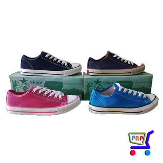 191 รองเท้า ผ้าใบ มาแชร์ Mashare all star สีกรม,ยีนส์กรม,ชมพู,ฟ้า 37-45