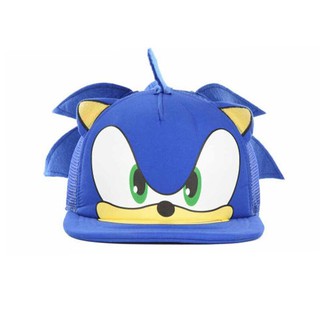 16*25CM หมวกเบสบอล Cartoon Cap Sonic Sunhat The Hedgehog Cartoon Youth Adjustable Baseball Hat Cap Sonic Hip Hop Cap Boys Party Gifts