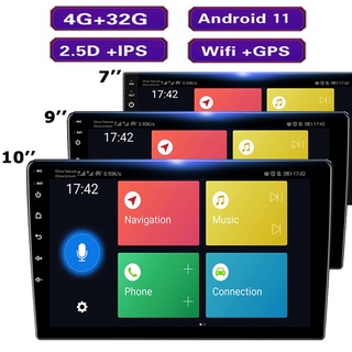 (4G Ram+32G ROM 1280x720P) เครื่องเล่น MP5 วิทยุอัตโนมัติ แอนดรอยด์ 7 9 10 นิ้ว รองรับ FM GPS Wifi บลูทูธ USB กล้อง สําหรับรถยนต์