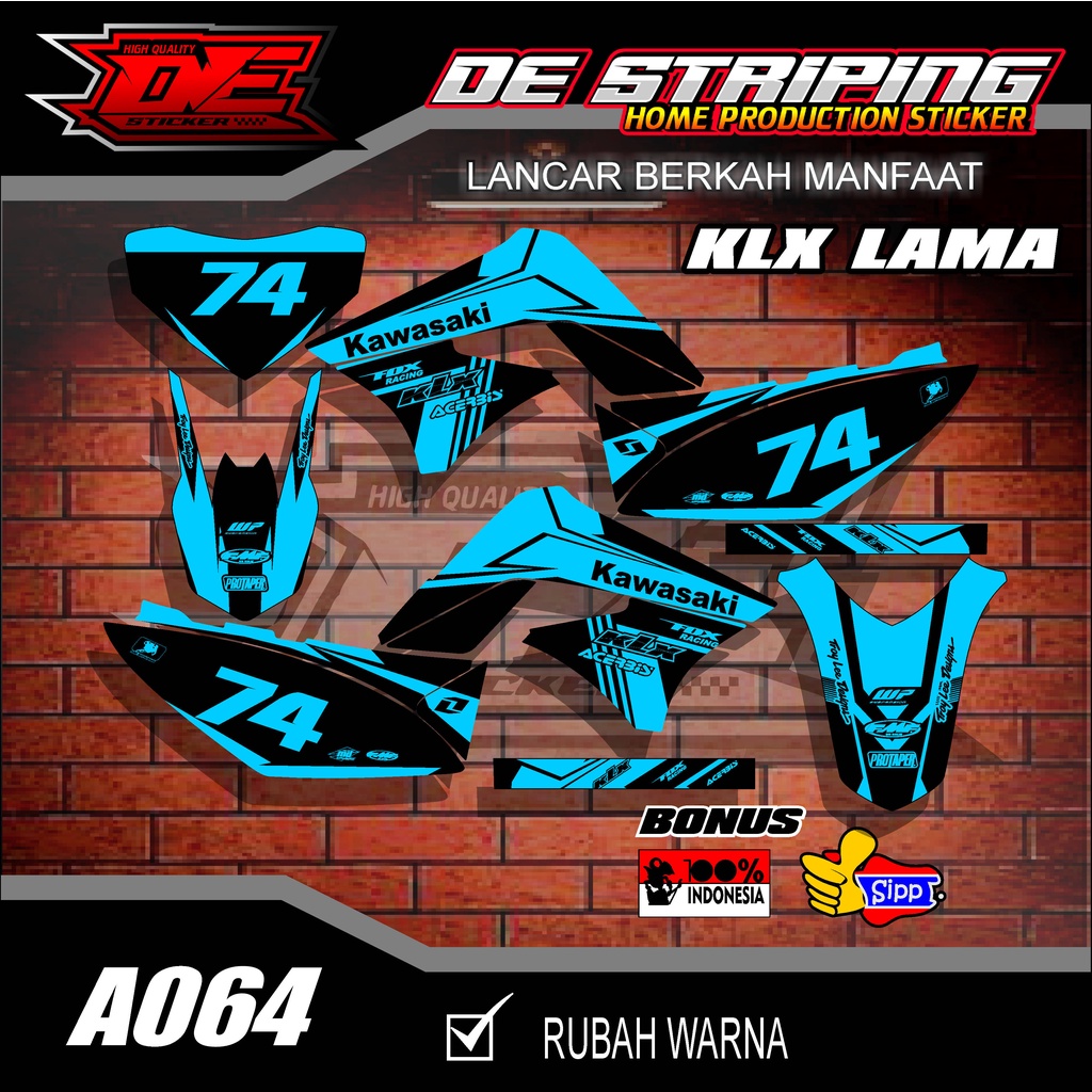 สติ๊กเกอร์ KLX STRIPING OLD KLX 150 OLD CODE A064