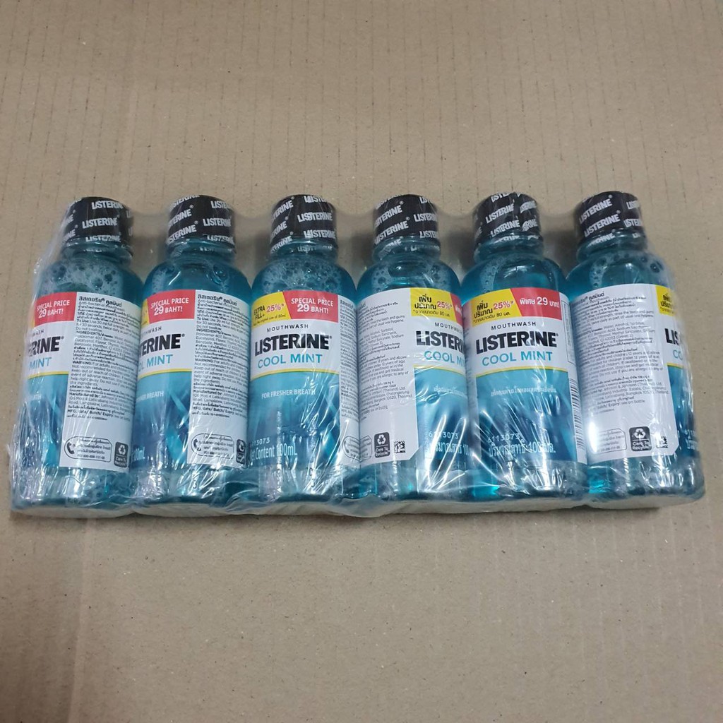 Listerine น้ำยาบ้วนปาก ลิสเตอรีน คูลมินต์ ( 100มล. x 6ขวด ) - รูปที่ 2