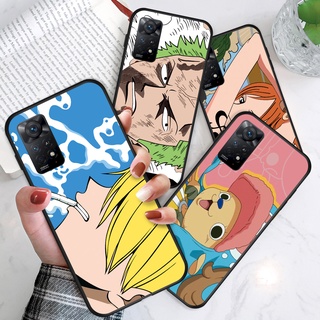 สําหรับ Xiaomi Redmi Note 11 Pro Note 11 Pro 5G Note 11 11Sเคสโทรศัพท์มือถือซิลิโคน TPU แบบนิ่ม ลายการ์ตูนลูฟี่ Zoro Nami Sanji