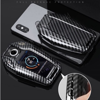 กรอบเคสกุญแจรถ BMW พวงกุญแจรถยนต์ X3 / X5 / Series5 / Series7 ลายเคฟล่า เคสกุญเเจรถยนต์ พร้อมส่ง