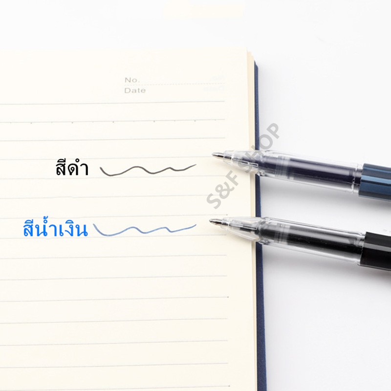 ปากกาเจล ขนาดเส้น1.0 mm  BAOKE รุ่นPC-1048 แบบมีปลอก ด้ามพาสติกจับถนัดมือ หมึกน้ำเงิน/ดำ  (ราคาต่อด้าม) #school #office