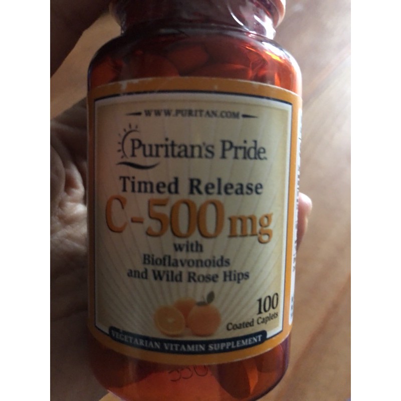 Puritan pride c time release 500 mg 100 เม็ด