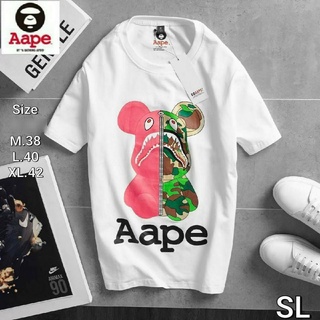 aape เสื้อยืดแขนสั้น