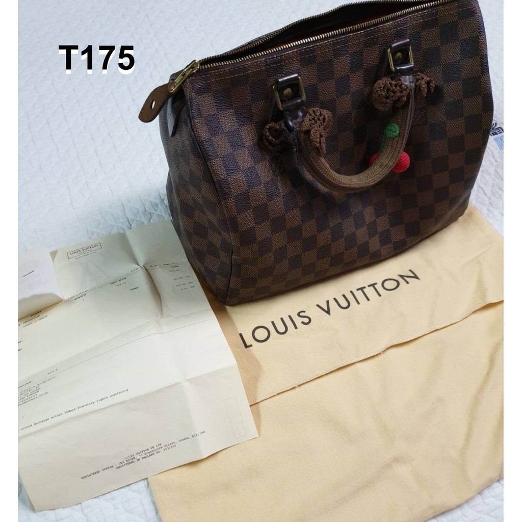 T175 กระเป๋า Louis Vuitton Speedy 30 ปี 2013 (ของแท้ มือสอง สภาพดีมาก) อุปกรณ์ครบ+แถมดันทรง