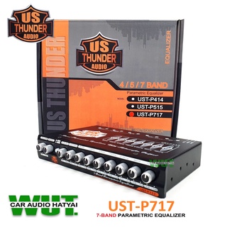 US THUNDER Preamp Equalizer ปรีแอมป์รถยนต์ 7แบน/7Band(ซับรวม) US THUNDER รุ่น UST-P717 =1 เครื่อง