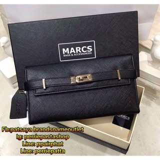 พร้อมส่งความสวย! NEW ARRIVAL! MARCS PADLOCK LONG WALLET เเท้💯outlet กระเป๋าสตางค์ใบยาว