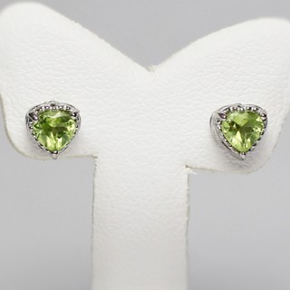 Top1Jewelry ต่างหู และ จี้เงินแท้925 พลอยPeridotแท้ Carina