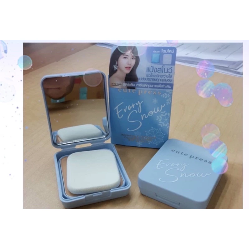 แป้งสโนว์Evory Snow Whitening&Oil Control Foundation Compact Powder SPF30PA++