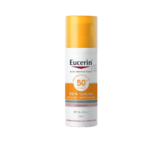 Eucerin SUN SPOTLESS BRIGHTENING SERUM SPF50+ PA+++ (ยูเซอริน ซัน สปอตเลส ไบรท์เทนนิ่ง เซรั่ม เอสพีเอฟ50+ พีเอ+++) สำหรับผิวหมองคล้ำ มีจุดด่างดำ ผสาน Thaimidol TM ให้ผิวดูกระจ่างใสใน 2 สัปดาห์