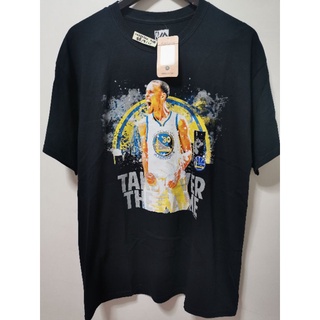 ผ้าฝ้าย 100%COTTONเสื้อยืด เสื้อบาส nba majestic stephen curry golden state  warriors size L sizes-5xl