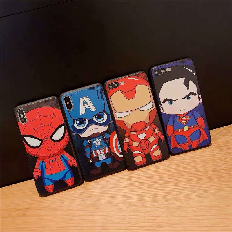 MAR-VEL CARTOON SOFT TPU CASING IP6 6PLUS 7 7PLUS 8 8PLUS X XS XR XSMAX 11 11PRO 11PROMAX
