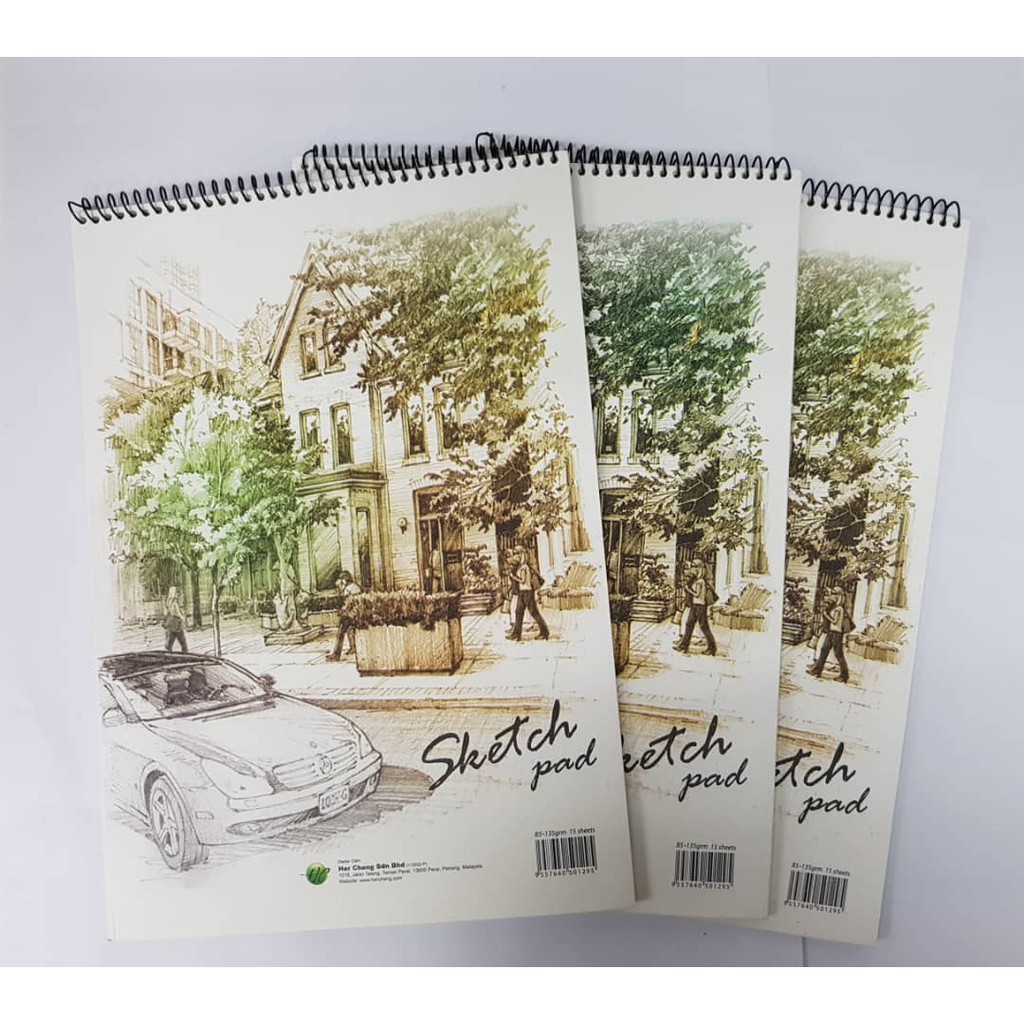 B5 SKETCH PAD 15S 135 GSM พร้อม BIDING COM
