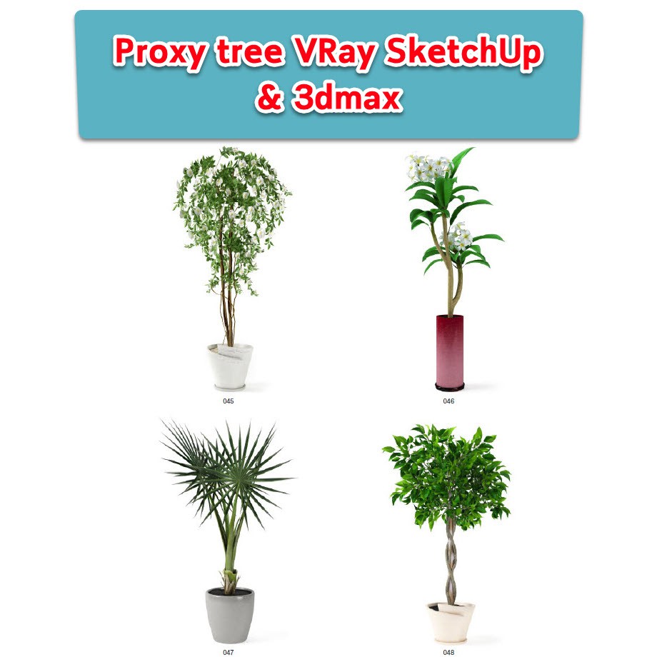 Proxy tree for VRay SketchUp & 3dMax (Archmodel v.75)