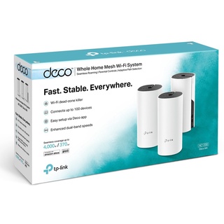 TP-LINK Deco M4 Pack-3 AC1200 Whole Home Mesh Wi-Fi System