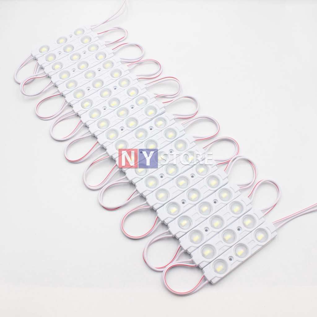 20ชิ้น ไฟโมดูล 5730 1.5w ขนาด 72*15mm DC12v 3เม็ดไฟ SMD หลอดไฟLED Module ไฟสว่าง ไฟป้ายอักษร