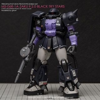 Water Decal [MG] BLACK TRY STARS ZAKU 2.0 ของแท้จาก G-Rework