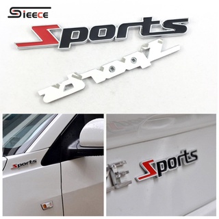 Sieece Sports โลหะ ป้ายสัญลักษณ์รถยนต์ สติ๊กเกอร์แต่งรถอัตโนมัติ