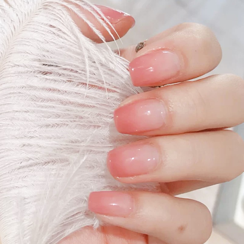 Kolin 24 ชิ้น พร้อมอุปกรณ์ครบเซ็ต เล็บปลอม เล็บพีช น่ารักๆ เล็บลาย