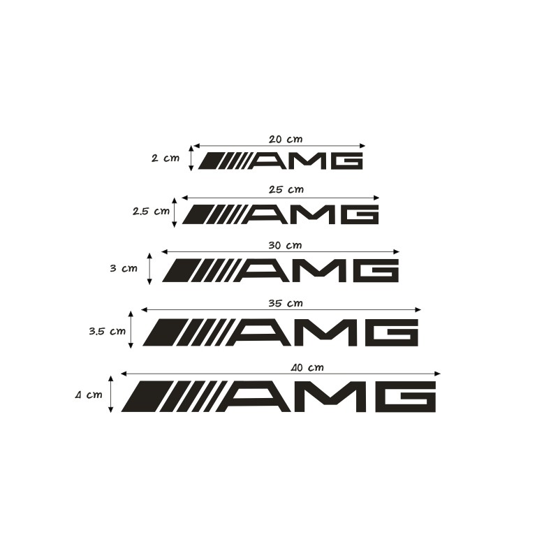 Sticker”สติกเกอร์AMG (ชิ้นละ)สะท้อนแสง %แบบตัด พร้อมส่ง ราคา ถูกที่สุด ดีลบีเคเค