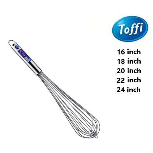 Toffi ตะกร้อตีไข่สแตนเลสขนาดใหญ่ (16 เส้น) / เครื่องตี / เครื่องกวน / เครื่องมืออบ / 大号钢 เครื่อง